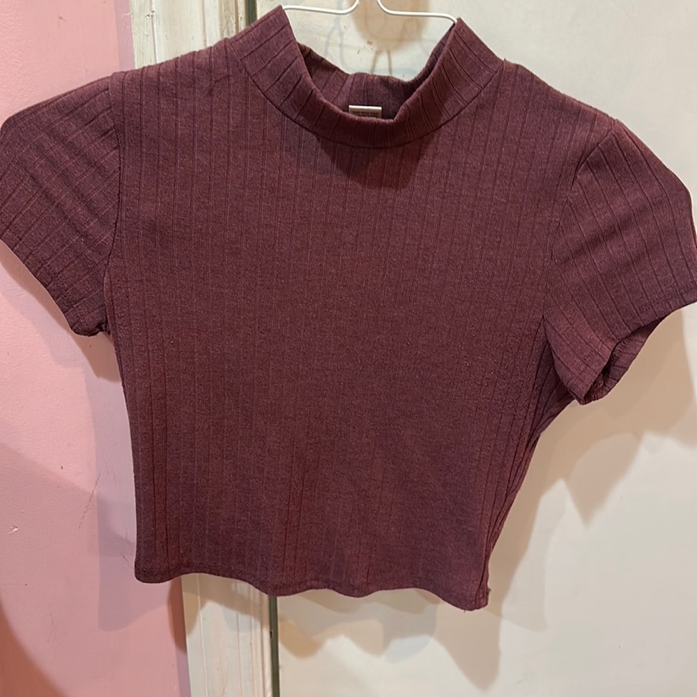 Purple/Magenta Cropped Tee